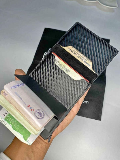 Billetera Tarjetero Desplegable - Billetera Anti Robo